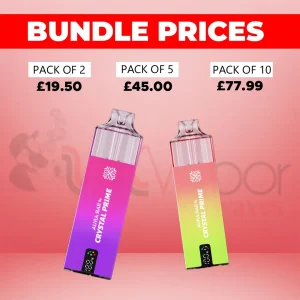 Aura Bar 10k, 10000 Puffs Prefilled Pod Vape by Crystal Prime