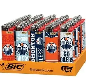 Bic Regular Lighter - Edmonton Oilers