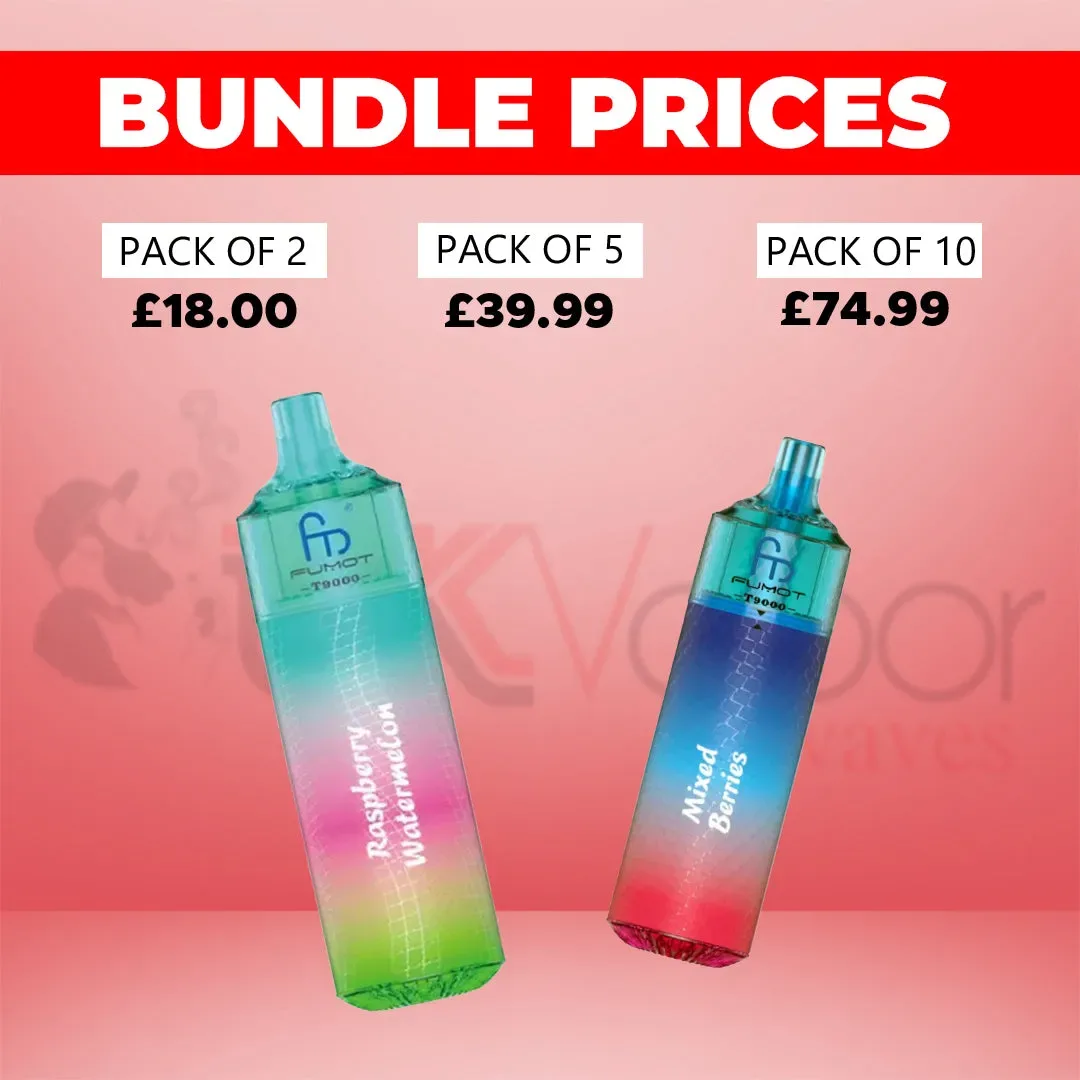 Fumot RandM T9000 Puffs Prefilled Pod Vape – £9.95 Only