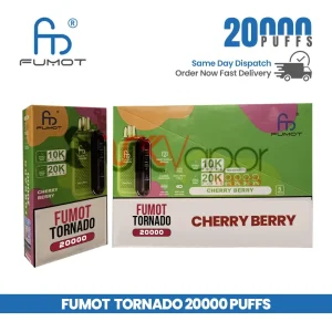 Fumot Tornado 20,000 Puff Vape Cherry Berry Flavor