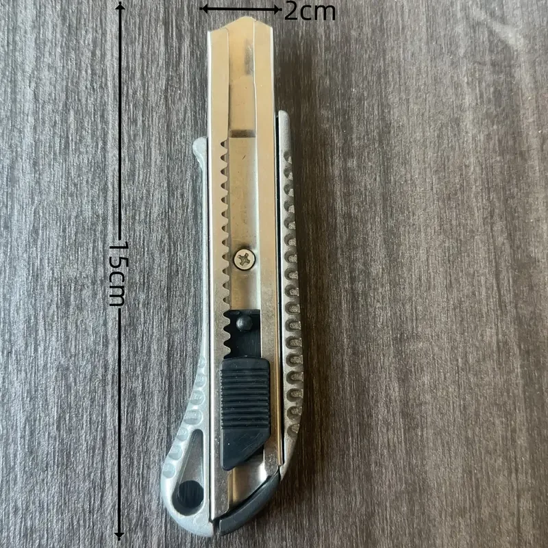 High-Quality Aluminum Alloy Box Cutter Handle - No Blade Included