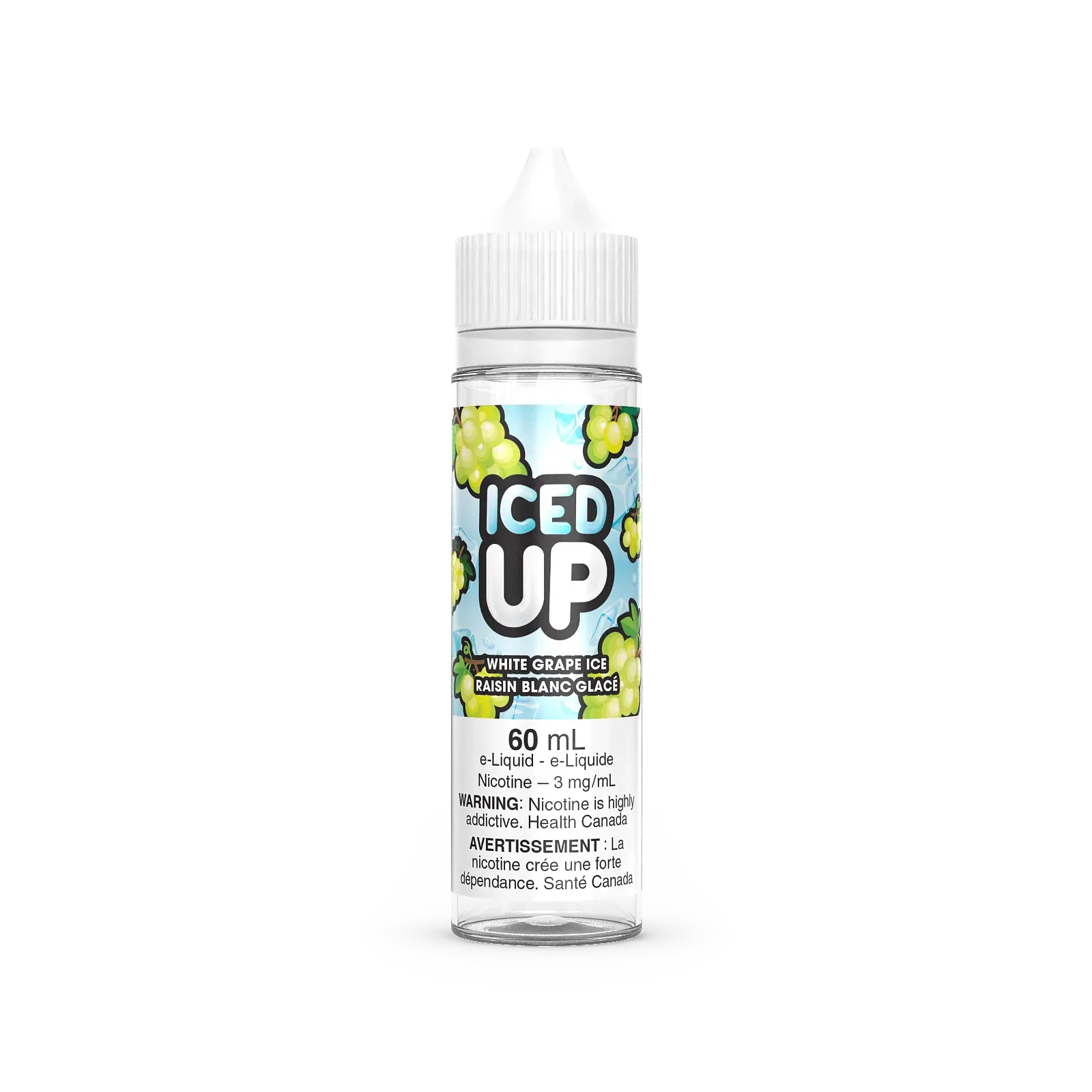 Iced Up Freebase - White Grape Ice (60mL) | Vape Cloud Canada