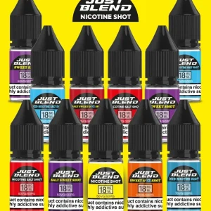 Just Blend Nicotine Shots – Sweet Shot – 18mg/70vg – Pack of 100