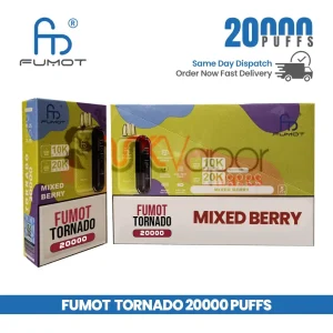 Mixed Berry Fumot Tornado 20K Puffs Disposable Vape Pen