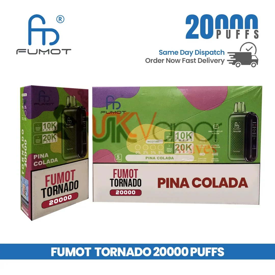 Pina Colada Fumot Tornado 20000 Puff Disposable Pod