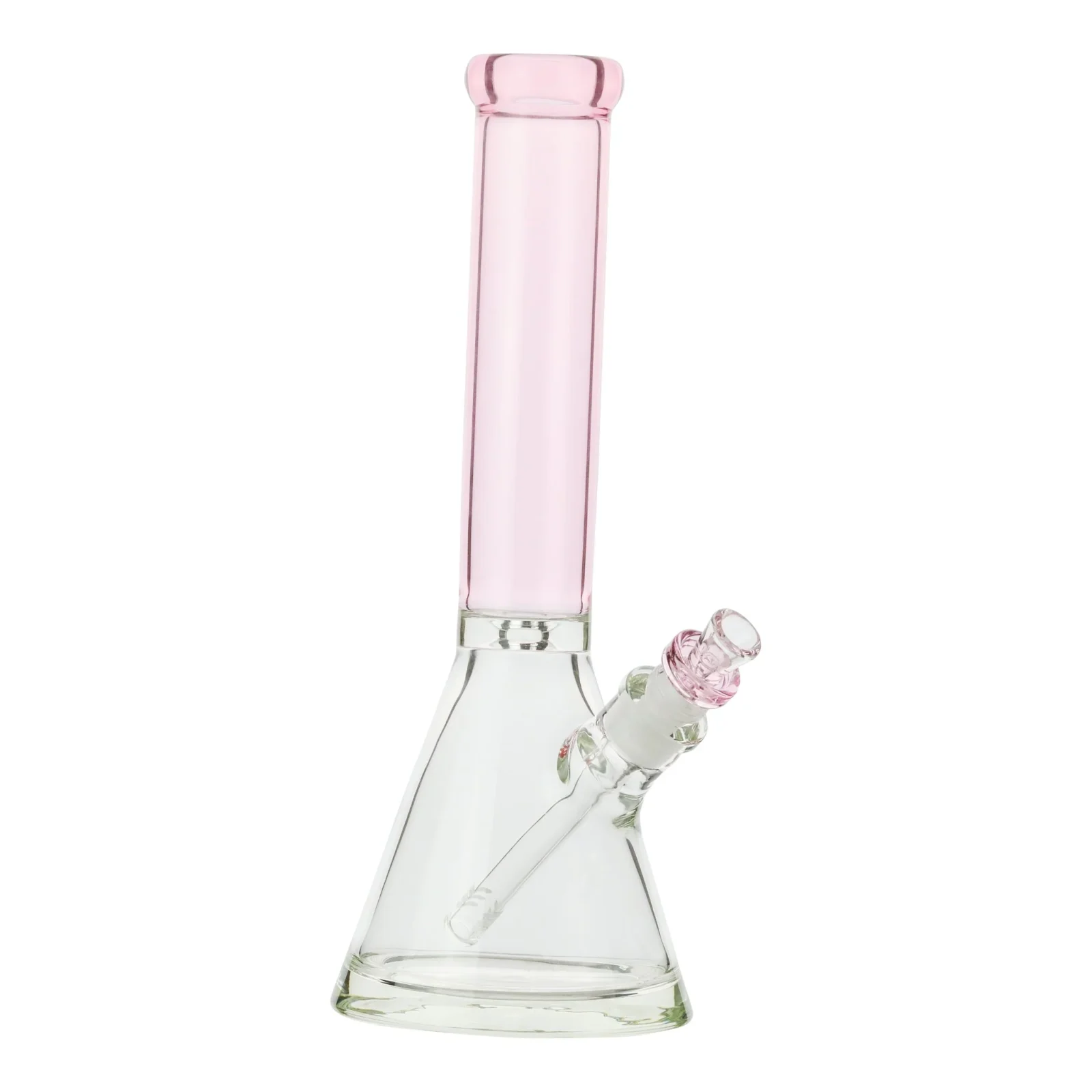 Pink Colored Neck Beaker Bong - 14in - Image 2