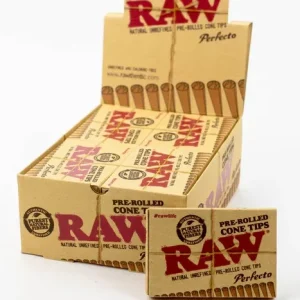 RAW Perfecto Pre-Rolled Cone Tips 21 Pc