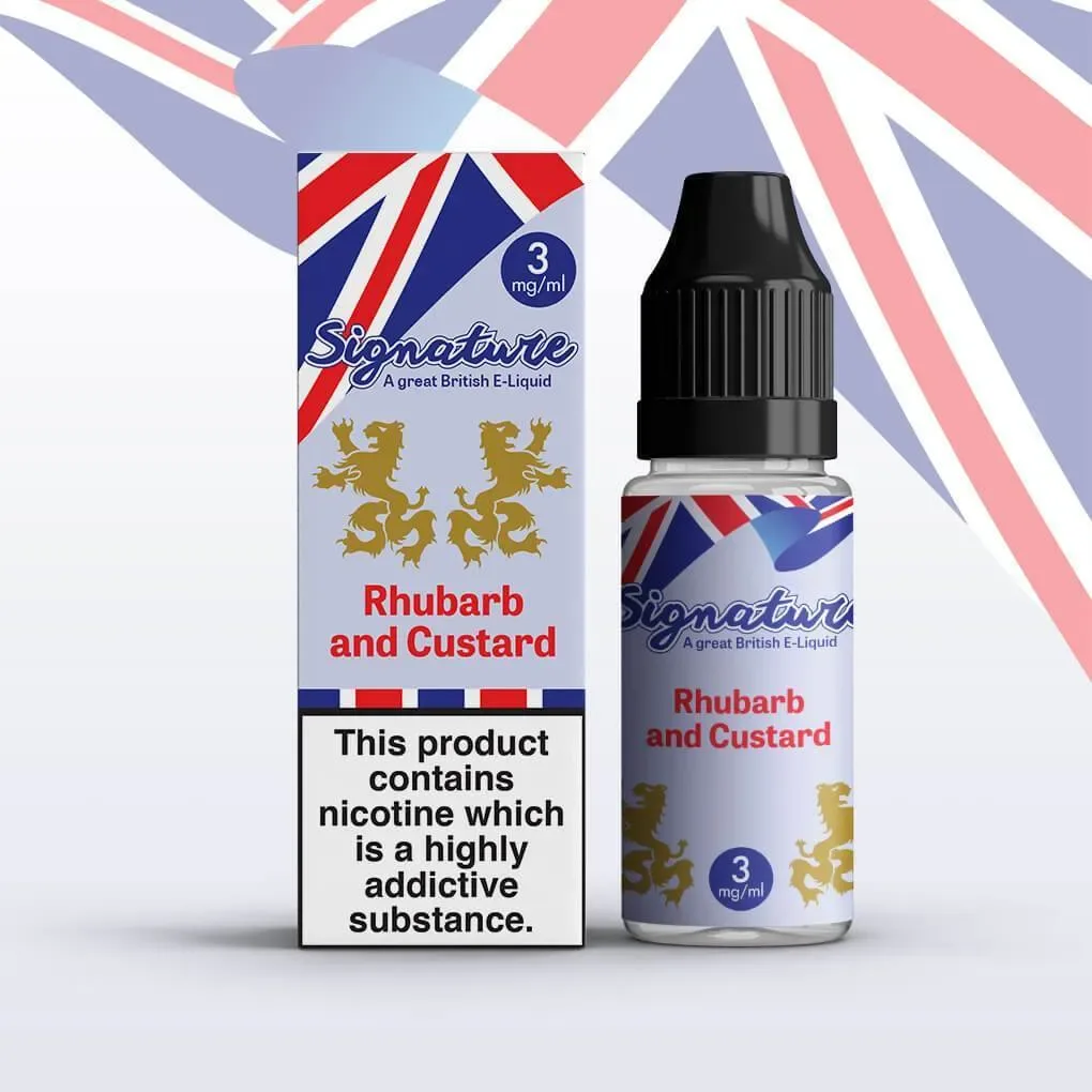 Signature – Rhubarb & Custard – 10ml (Pack of 10)