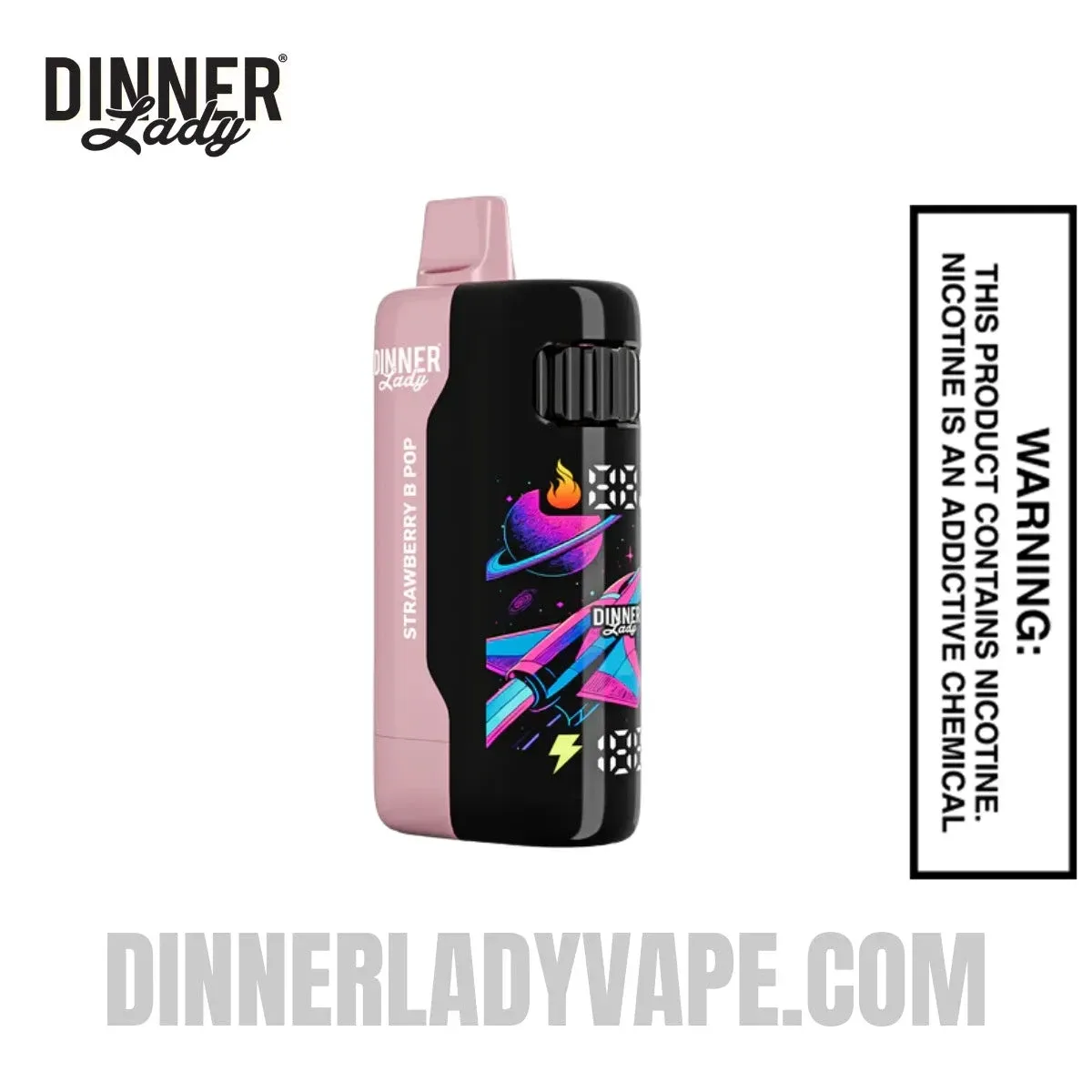 Strawberry B Pop Dinner Lady Galax 60K Disposable Vape