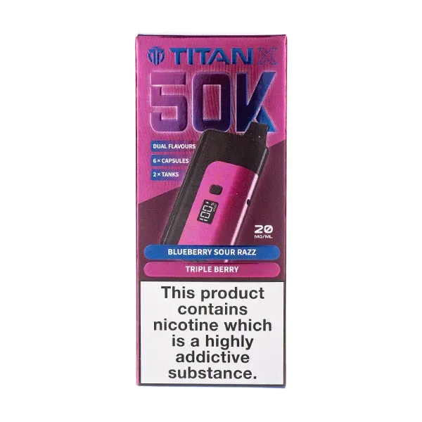 Titan X 50K Puffs Prefilled Pod Kit – 10.95 Only