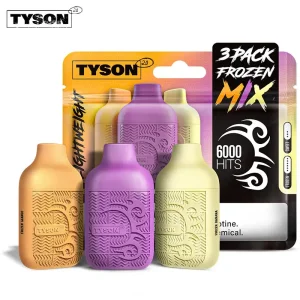 Tyson 2.0 Lightweight Disposable Vape 6000 Puffs 50mg (12mL 3-Pack)